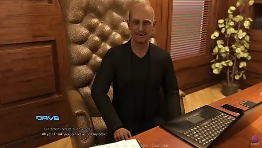 Azgın kız arkadaş erkek arkadaşını evli patronuyla aldatıyor - ofis