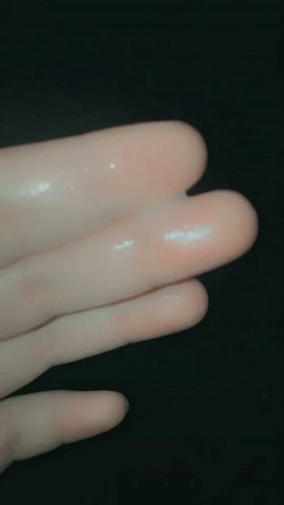 Aftermath of fucking myself with vibrator