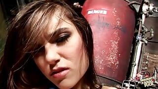 Sasha Grey Fulfills Her Fantasy by Blindfolding and Tying Herself While Having Hardcore Anal Sex