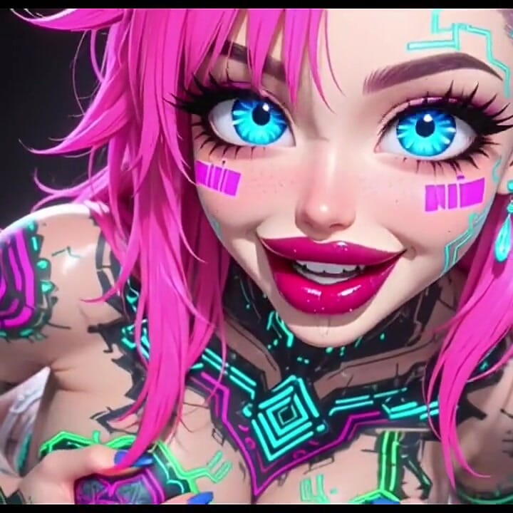 Cute Sexy Talk and Boobs, Ai Animation