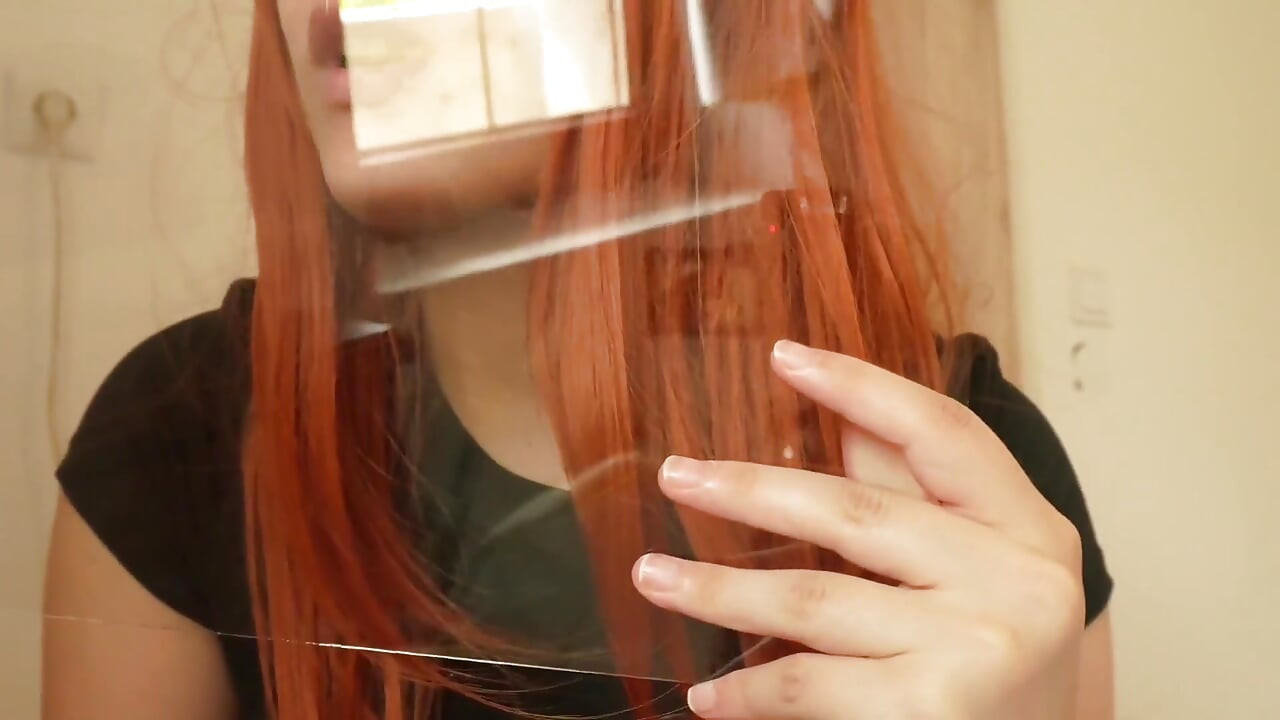My Stepsister Has a Face-related Fetish That Involves a Transparent Sheet of Glass: She Presses Her Face-her Tongue, Nose,