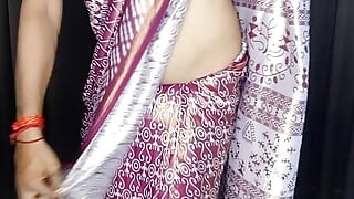 my sexy hot saree and bra panty