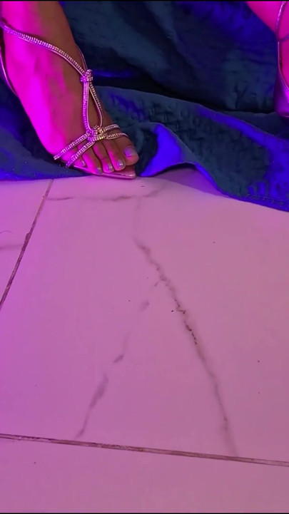 Pointy Tits Squirting Milk While She Masturbates Like a Whore