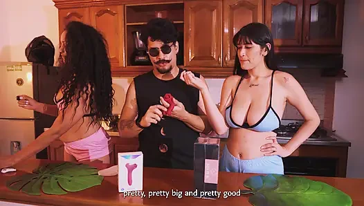 Делая это 2 джорджу спермы с некоторой помощью (Badpeach Toys обзор)