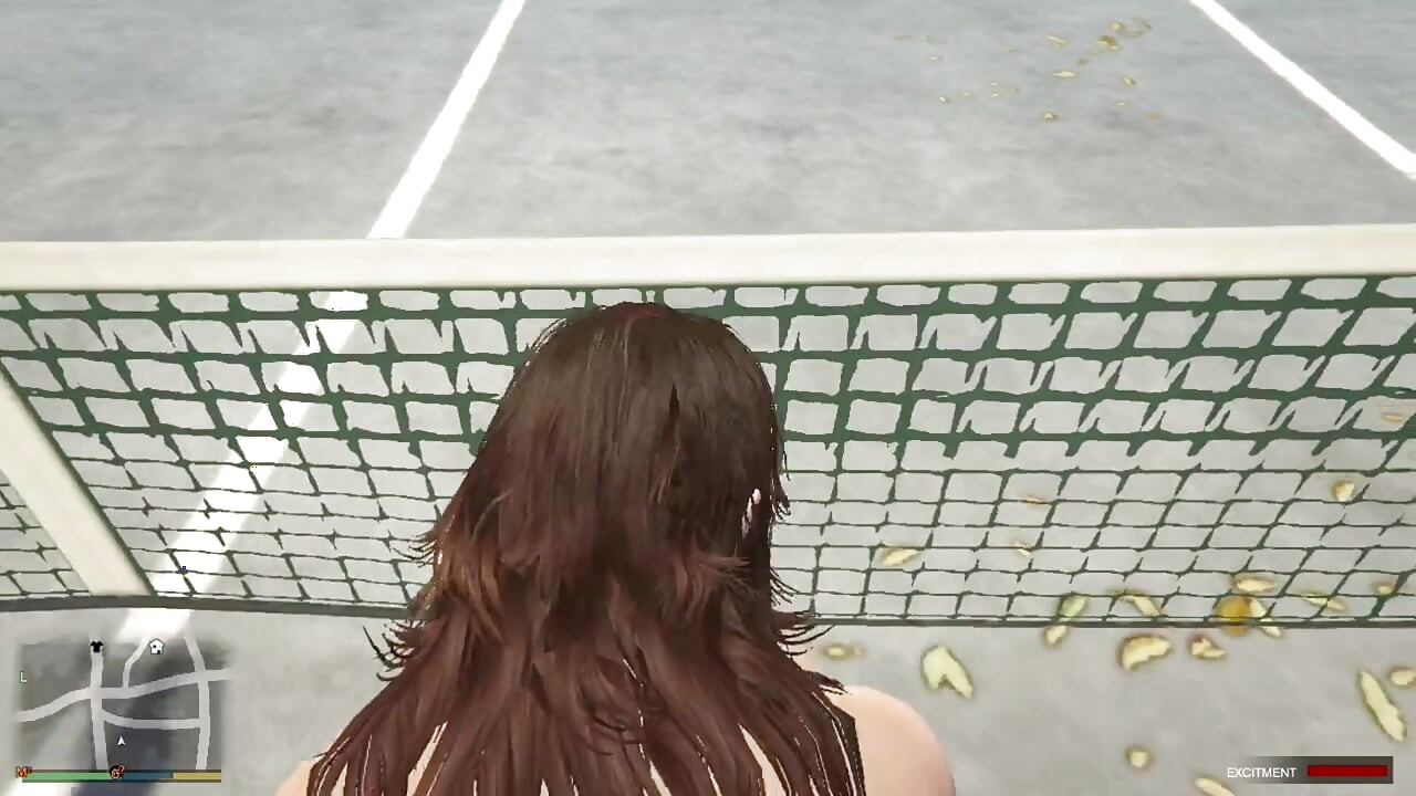 Trevor and Cheating wife amada having sex in tennis court