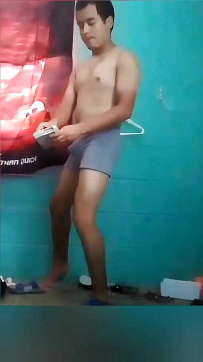Jesus in excited boxer