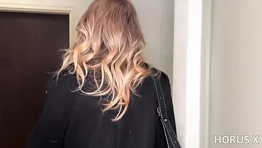 Alva Rox. Busty MILF with Glasses Is Riding Her Photographer