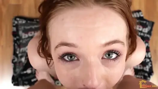 Petite Teen Sucks Big Cock