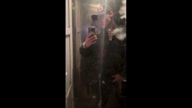 Kinkysirius in Chav Scally Outfit in the Most Dirty Train Toilet