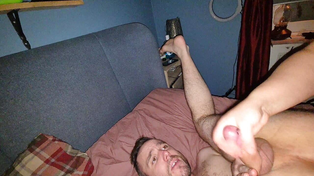 Assisted self suck flaccid cock - uncut raw.mp4
