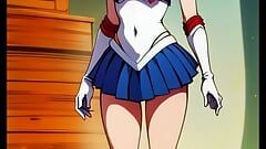 DURCH KI generierte Usagi Tsukino (Sailor Moon)