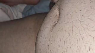 Step mom help fat step son dick with his erection with a handjob