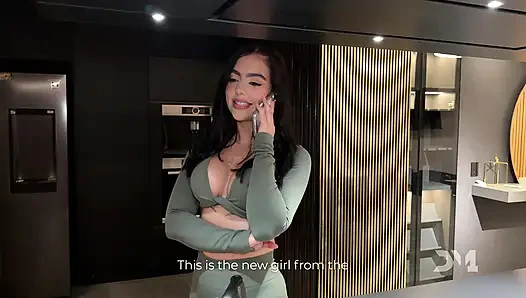 Я помогаю ей с ее новой кухней, и она оказалась на вершине меня - Danner Mendez и Iris Rodriguez