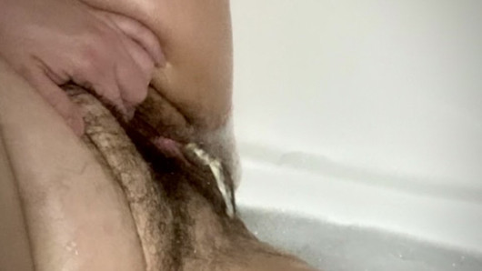 Desperate Piss in Bubble Bath FtM Trans Male