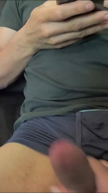 Must-see moment from "While stepmom reads, cheeky and shameless stepson watches porn pulls out his cock and masturbates,"