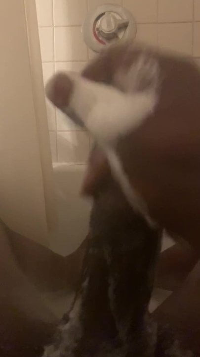 Washing my cock