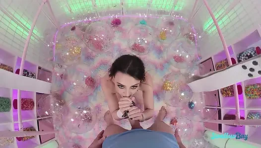 Süße stiefschwester whitney liebt es, meinen schwanz zu lutschen