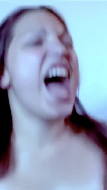 Thrilling moment from "2 amateur girls fucking with the same boy..."