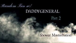 Masturbieren meines dicken BBC in der Dusche - zufälliger Spaß mit Papi