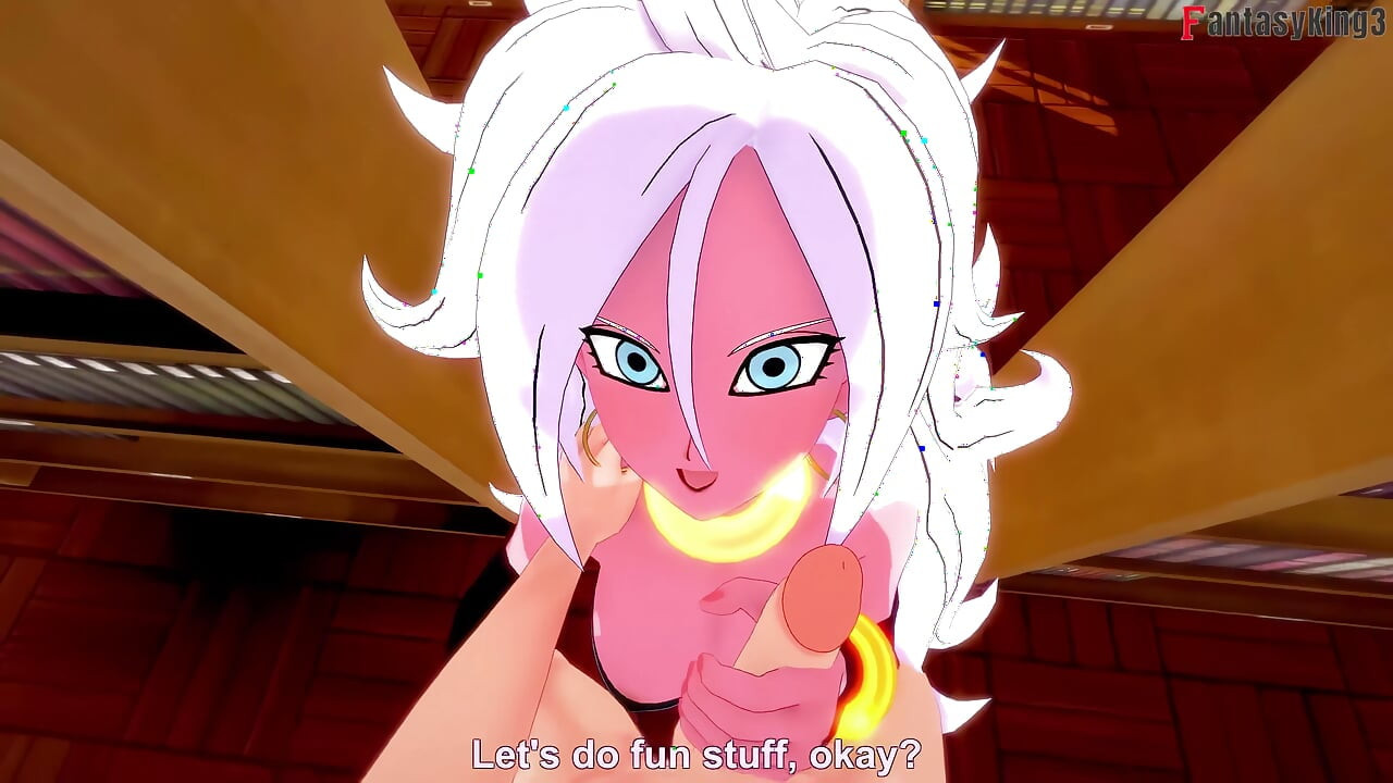 android 21 onanerar i biblioteket så jag hjälper henne - Dragon Ball Zex Series