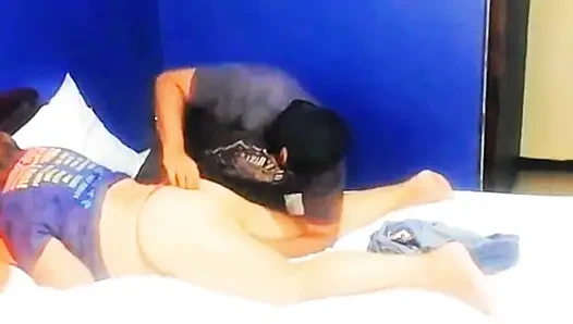 I find my stepmother in her room and I lick her pussy