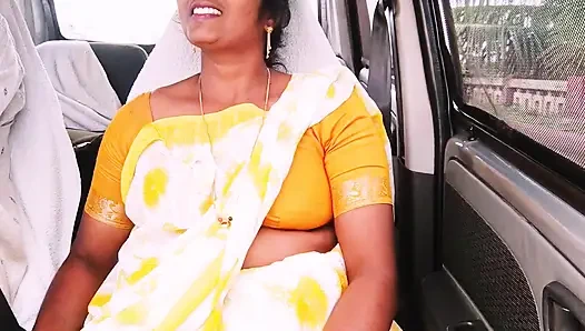 Indian Maid Car Sex with House Owner. Telugu Dirty Talks.