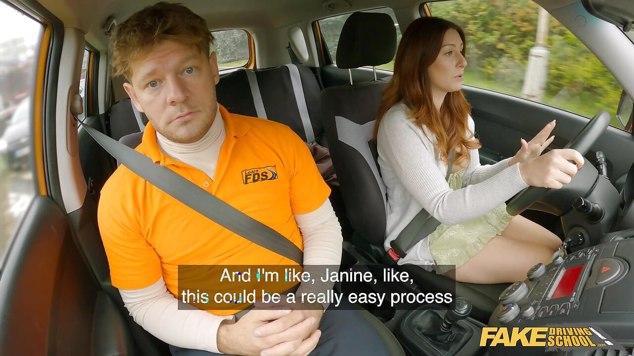 British MILF told me her Sexy Stories and Made Me HARD - Fake Driving School