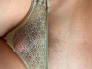 Novia panty masturbándose después de follarla