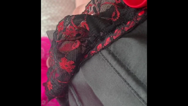 New corset test wank no cum