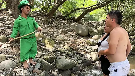 Mysterious Magic Goblin Makes Me Fuck My Fat Stepsister in Exchange for Letting Us Out of Her Magical River