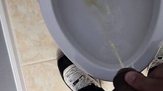BBC toilet piss for cuckold!!!