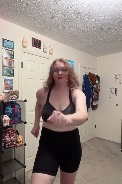 Ginger Beauty Sexy Workout Routine & Strip