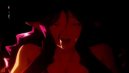 Hexenschlampen werden in der welt der magier hart gefickt! Kyonyuu Elf Oyako saimin hentai porno, hentai sexszenen