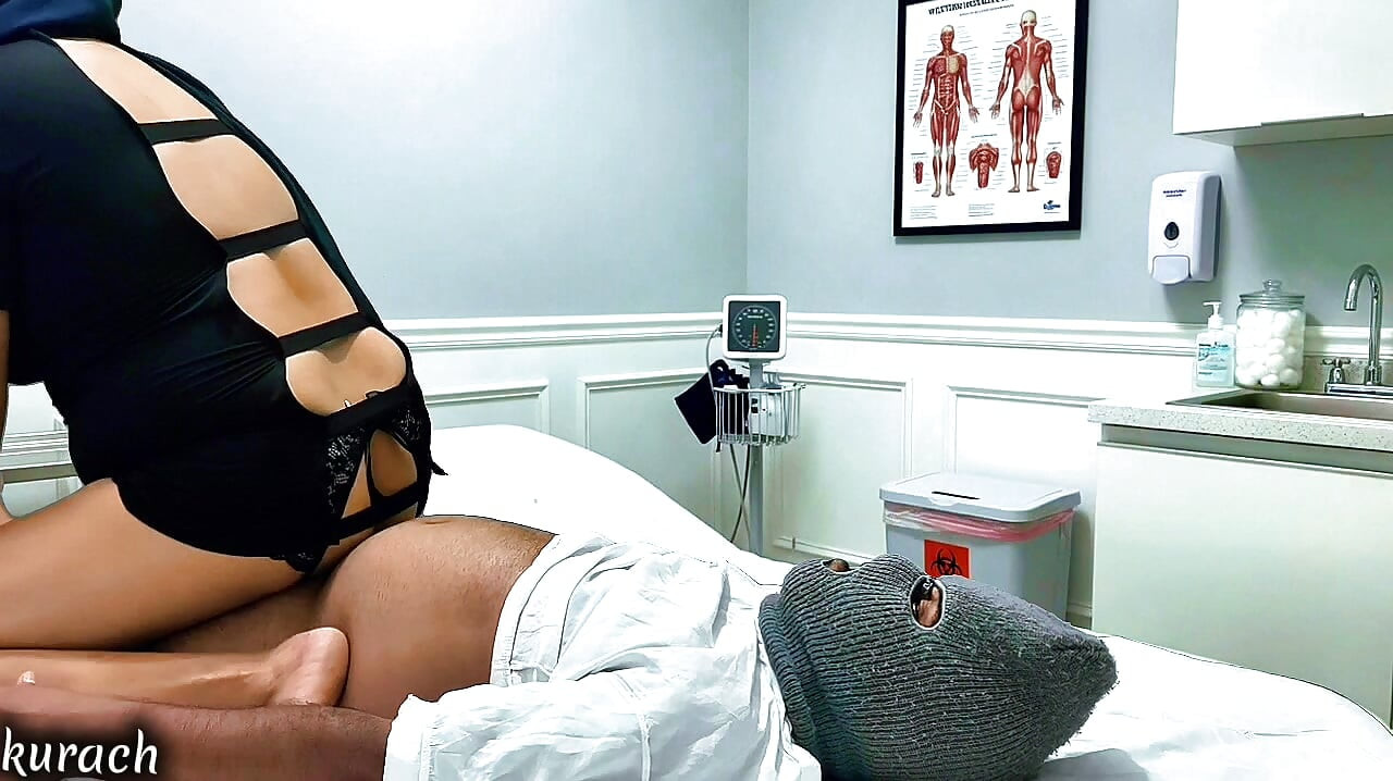 Hot nurse came to a patient and fucked him