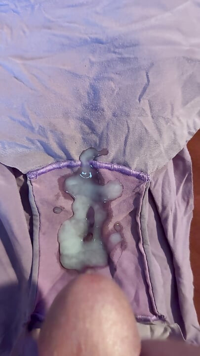 Cum on wife’s panties 33