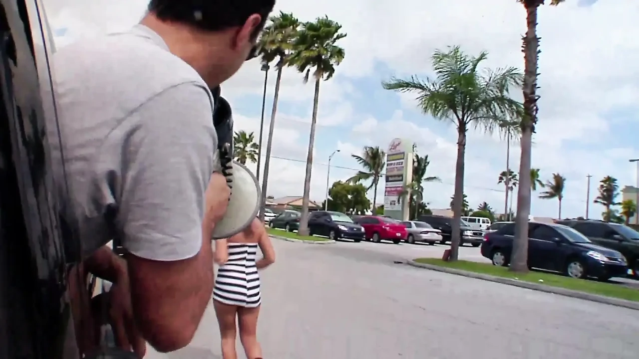 Slut girl shows off her ass outdoor and she's fucked by her mad boyfriend