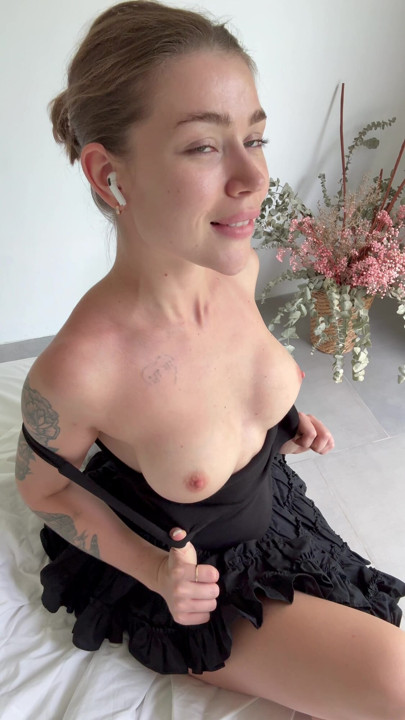 Stop and imagine your dick being milk between these tits
