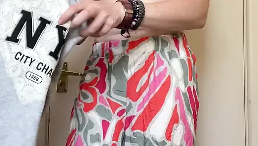 Sexy, Toned, Girl-next-door Is Like Goldilocks Trying on New Clothes!
