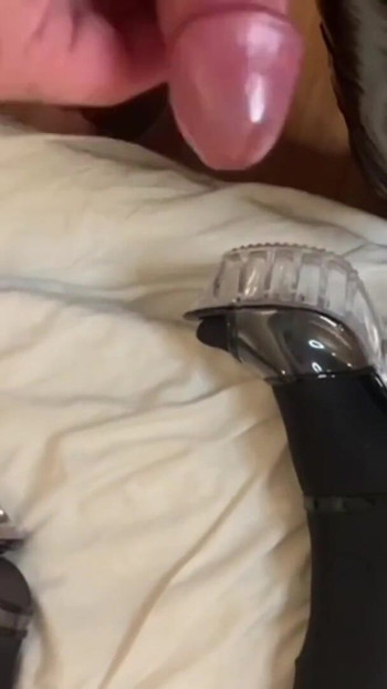 Captivating moment from "Transparent High Heels Sandals Cum"