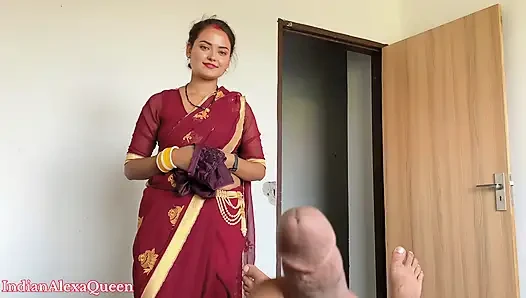 Desi Village Stepsister came home from the market and you saw her helping her brother-in-law to masturbate IndianAlexaQueen