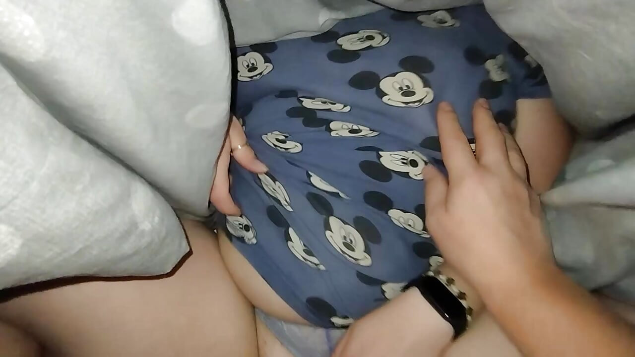 Playing with a wet pussy with panties on