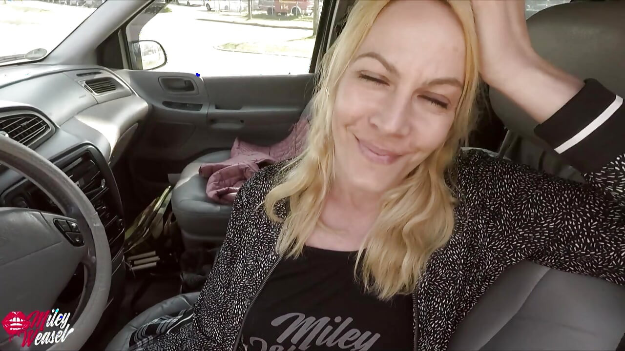 Kinky Blonde Gets Her Ass Creamed While Washing a Car