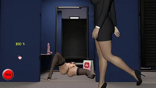 Kink Maker 6: Cliairs umkleidekabine dildo reiten orgasmus