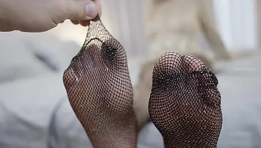 Ngentot kaki dan stoking nilon 3