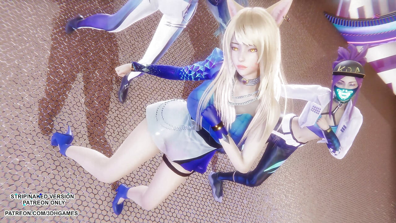 Mmd kpop si pemburu iblis - huntrx - tarian kpop seksi ahri akali kaisa - bokep hentai legenda tanpa sensor 4k 60fps