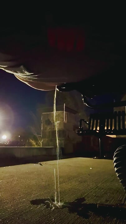 Pissing in a busy public area