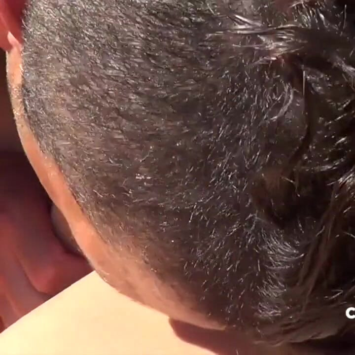 Straight boy fucking a Latino in a jacuzzi outdoor
