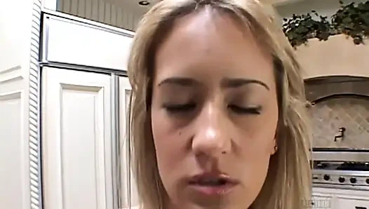 Double Penetration for Blonde Slut with Pussy Piercing