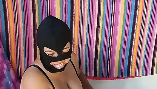 Horny Desi Married Woman Masked Throat Fucking