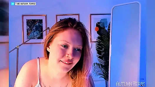 An Israeli blonde will test all your fetishes while pushing a dildo into her tight pussy - Autumn Tears